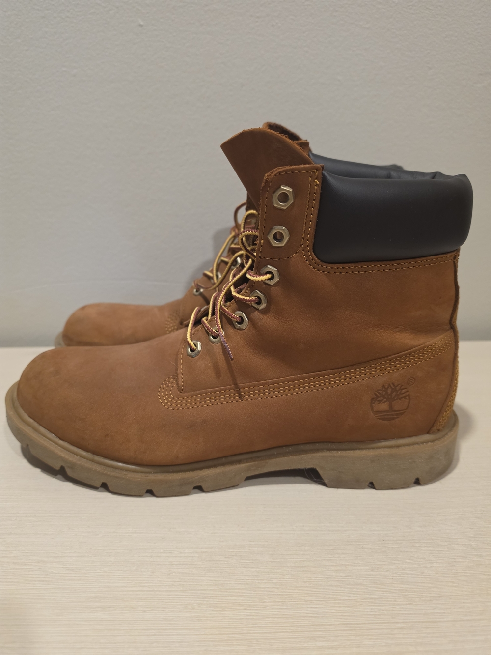 Timberland 6-Inch Waterproof Work Boots 19076 Rust Nubuck Leather Mens 10.5 M